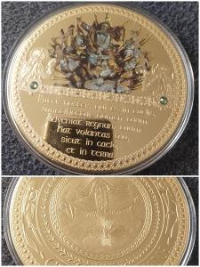1ks XXXL medaila (376g) Boh otec na nebesiach - Český mincový obchod