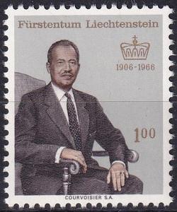 Lichtenštejnsko 1966 Kníže František Josef II. Mi# 464 