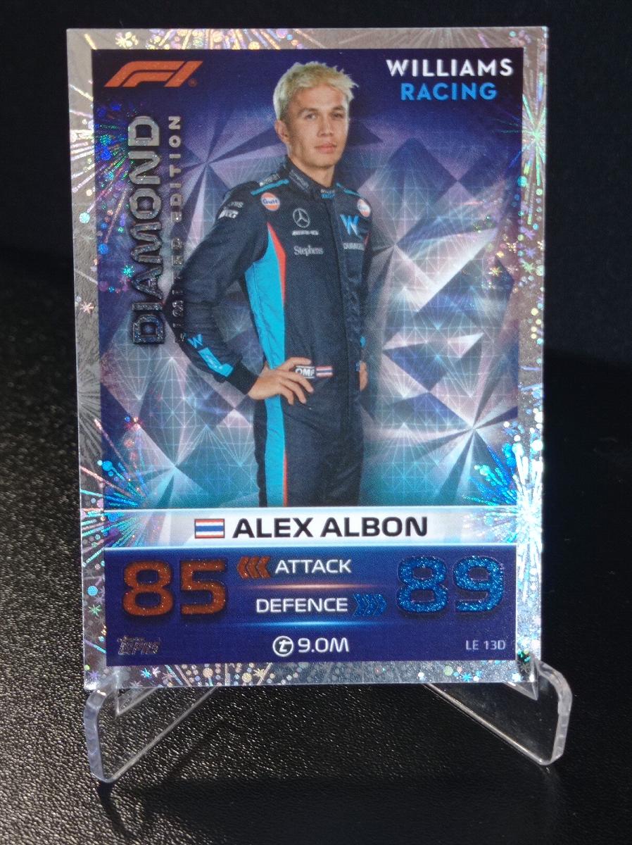 Topps F1 turbo attax insert Diamond limitovaný edition Alex albon - Športové zbierky