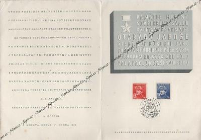 PAL Náchod 28.4.1946 Otakar Jaroš armáda Londýnské vyd. /ZCS-PAL.304