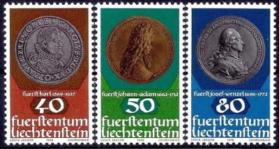 Lichtenštejnsko 1978 Medaile Mi# 710-12 