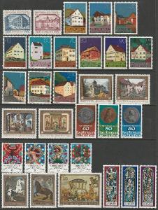 Lichtenštejnsko 1978 Kompletní ročník Mi# 692-722 Kat 44.90€