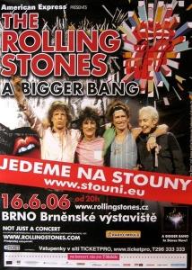 Original Poster ROLLING STONES BRNO 16.6. 2006 Raritní!