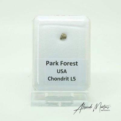 Kamenný meteorit - Park Forest - 0,08 gramů