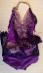 Kostým Latino fialové šaty so strapcami a flitrami, 140-152 cm - Oblečenie pre deti
