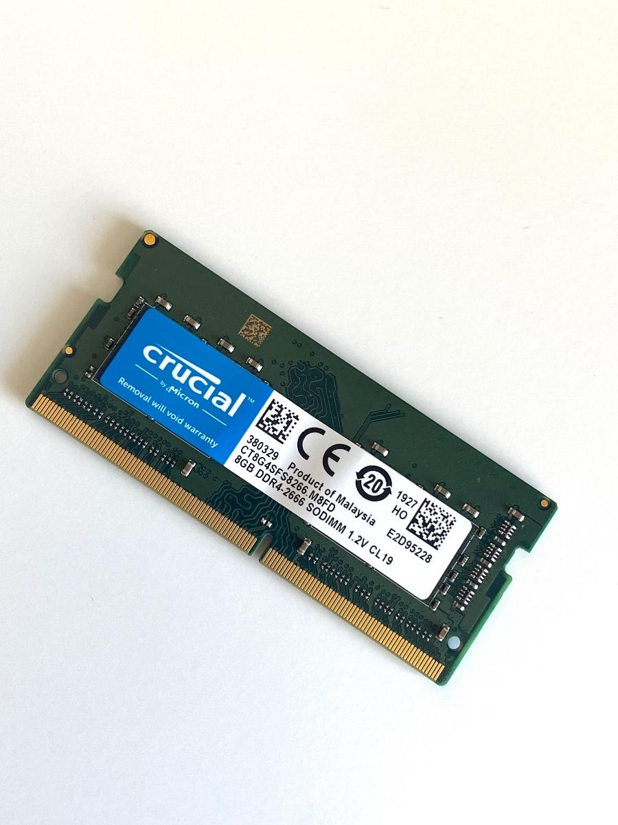 Pamäťový modul Crucial 8GB RAM SO-DIMM DDR4 2666MHz CL19 - Notebooky, príslušenstvo
