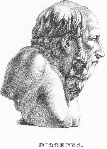 Diogenes, litografie, (1830)