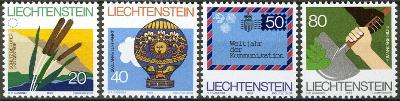 Lichtenštejnsko 1983 Výročí Mi# 824-27 