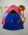Kostým Anna šaty pelerína, mega set, vlasy, 98-110 - Oblečenie pre deti