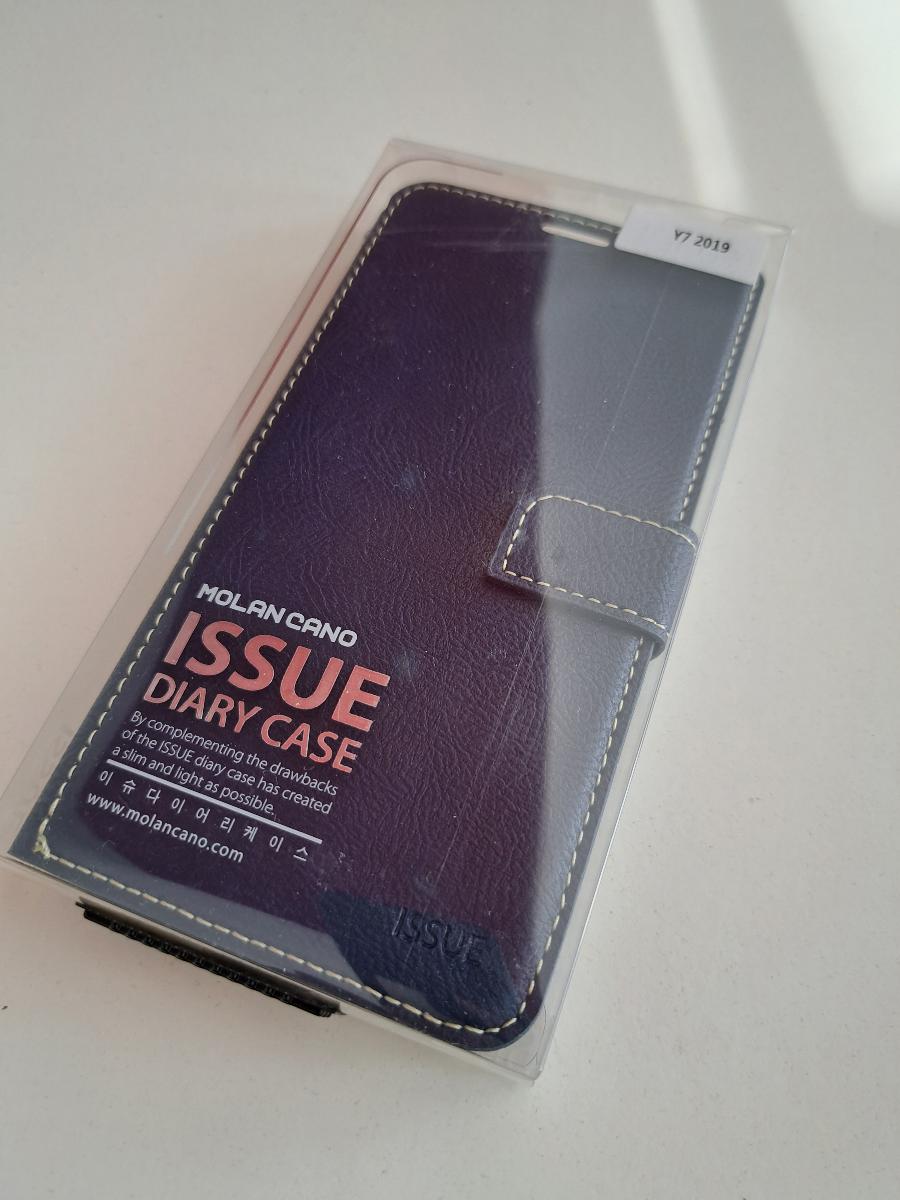 Knižkové puzdro s imitáciou kože na Huawei Y7 2019 - undefined