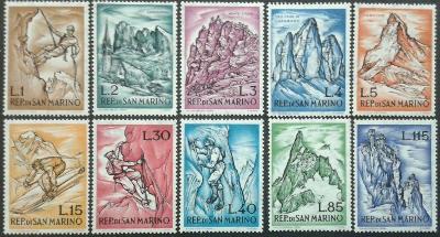 San Marino 1962 Alpinismus Mi# 729-38 
