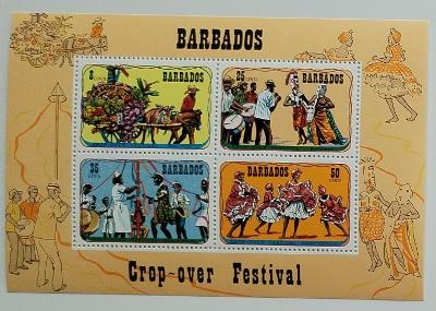 Barbados 1975 Bl.7 Dožínkový festival a karneval