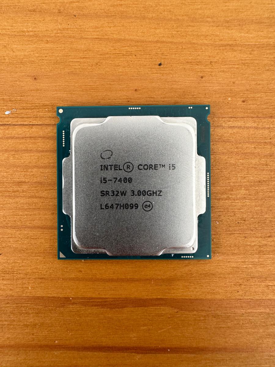 Intel Core i5-7400, 4 jadrový, 4 vlákna, Turboboost 3,5 GHz - Počítače a hry