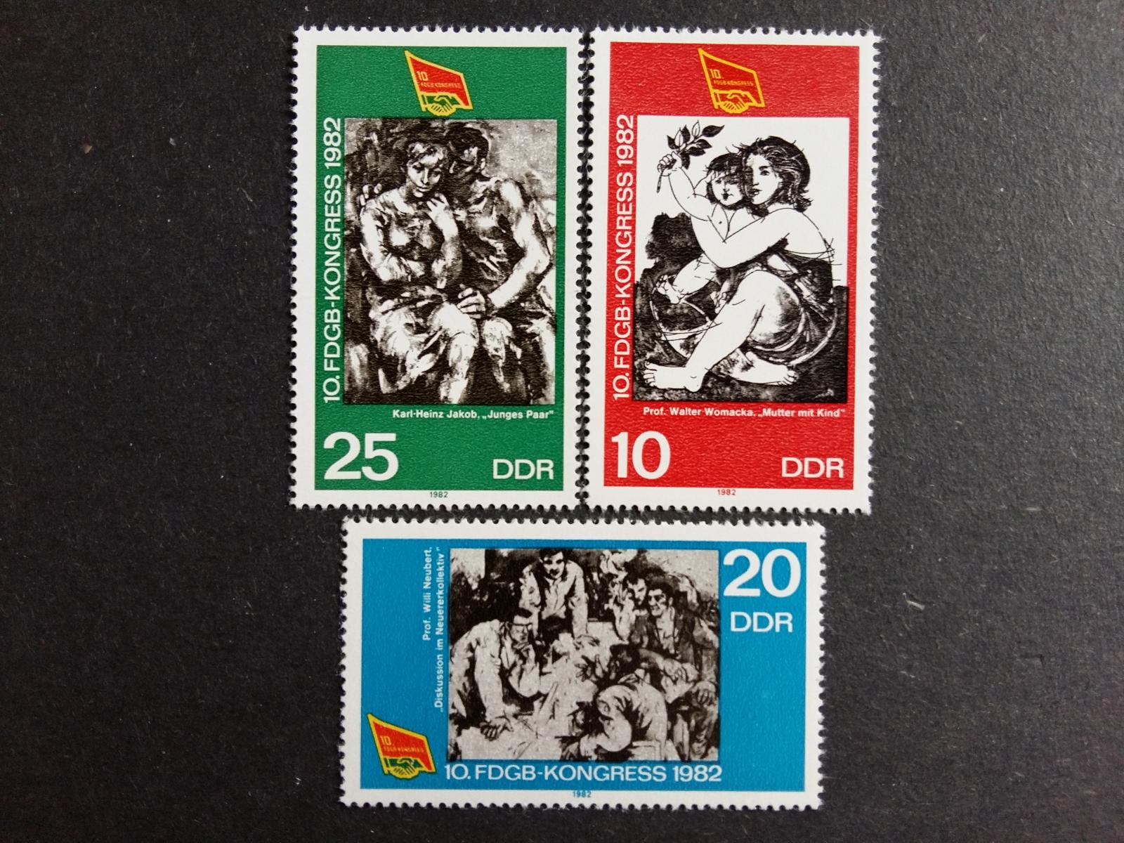 NDR/DDR - 1982 - Kompletný rad - Čisté ** - Mi.2699-2701 - Známky Nemecko