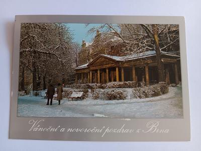 Vánoční pozdrav z Brna - 1988 - pohlednice VF