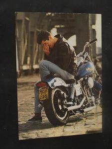 Pohled muž,motorka Harley, č.85102