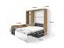 Sklápacia výklopná posteľ s pohovkou 21075 200x180cm - Česká výroba - Nábytok