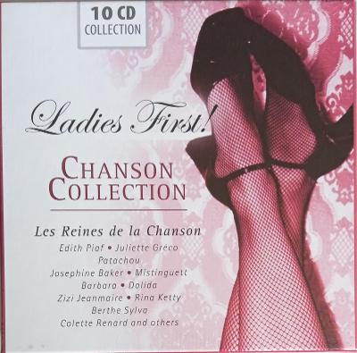 10 CD - Ladies First! Chanson Collection  (Wallet Box, nové ve folii)