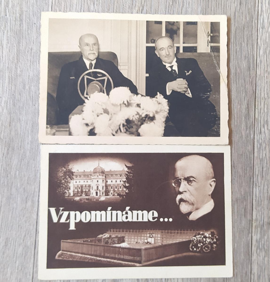 Pohľadnica Masaryk Beneš Československo - Pohľadnice