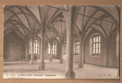 Konstanz 1907 - Kostnice - Německo ? Kapitulní síň - MF pohlednice /12