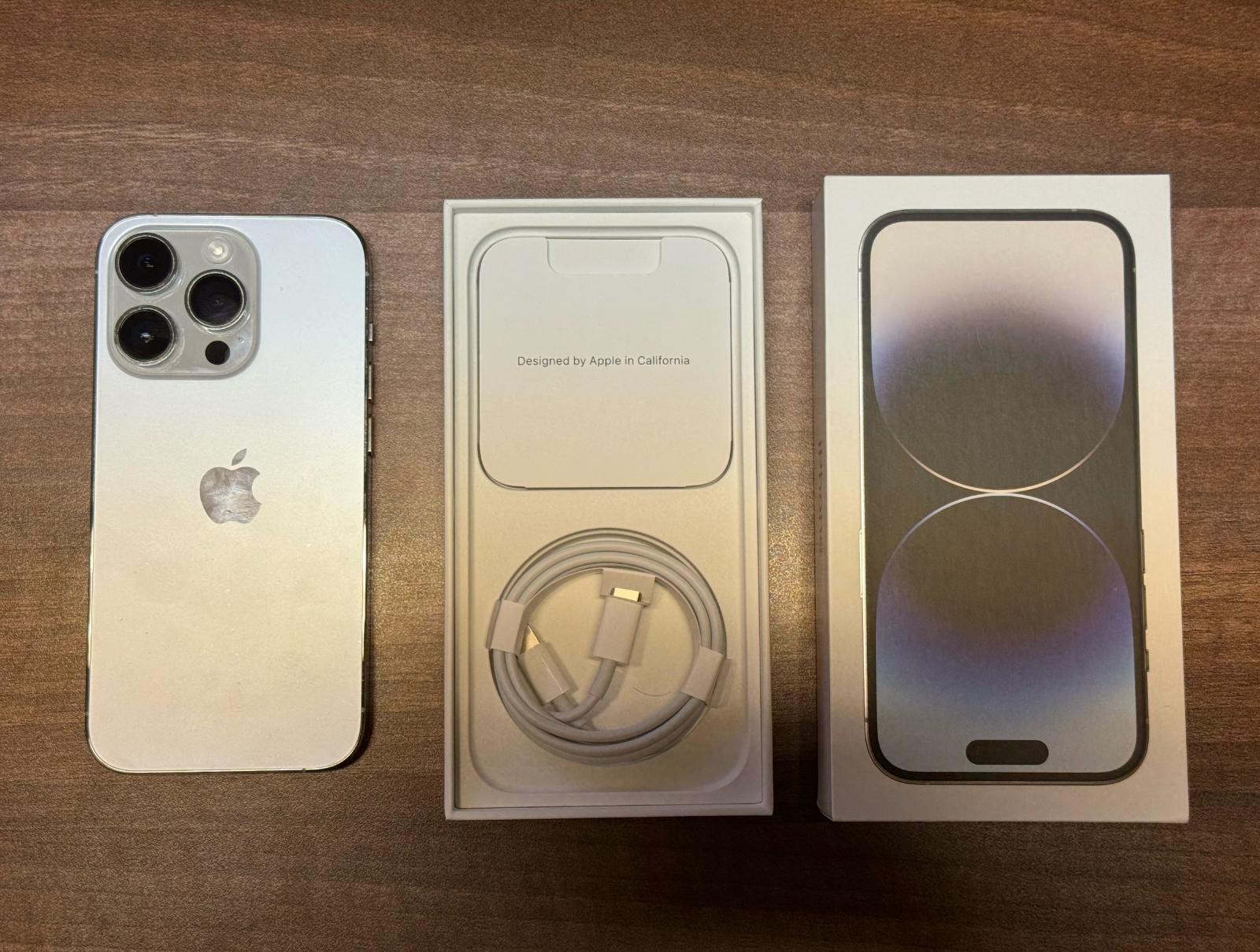Apple iPhone 14 Pro, 256 GB, biely + krabička - SUPER STAV - Mobily a smart elektronika