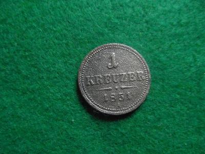 Rakousko-Uhersko mince 1 krejcar 1851 A (1)