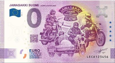 0 euro bankovka JAWA