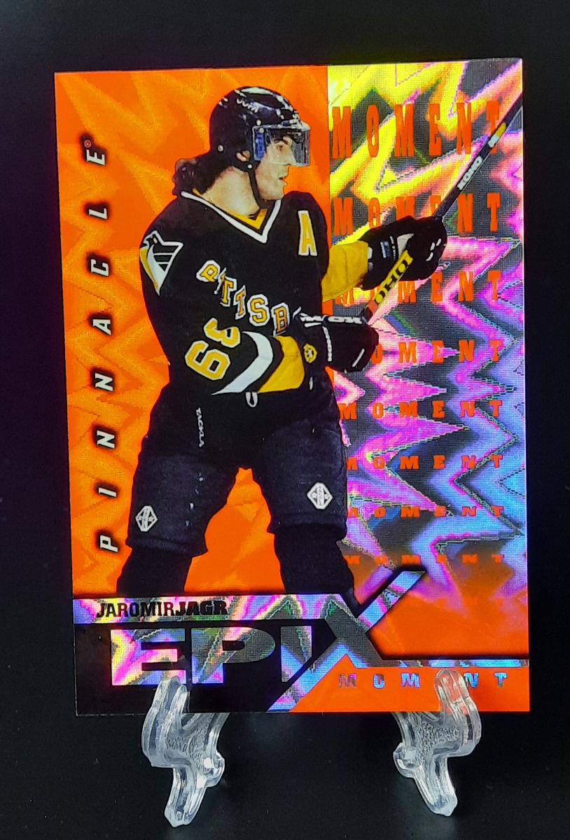 Jaromír Jágr - 1997/98 Pinnacle Epix MOMENT Orange !! - Hokejové karty