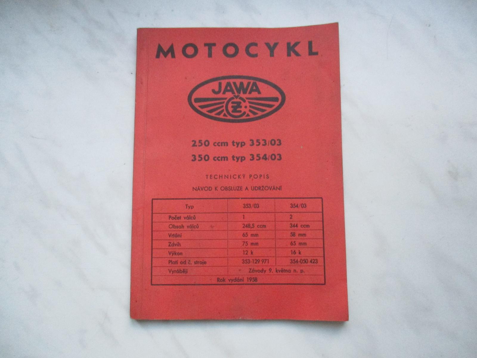 Motocykle Jawa. - Motoristická literatúra