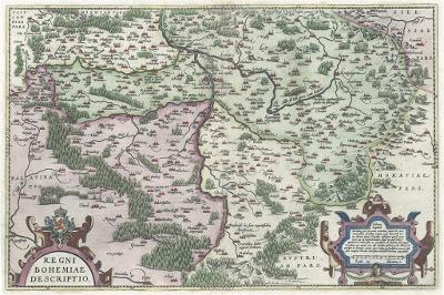 Ortelius A. : Bohemia, mědiryt, 1579