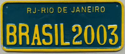 Registrační značka Brazílie 