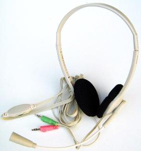 Sluchátka s mikrofonem, regulace hlasitosti,vhodná pro online aplikace