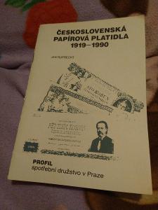 Československá papírová platidla 1919-1990 Profil SD v Praze 1990