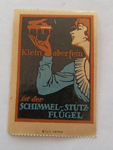 Zálepka Schimmel-Stutz-Fluggel / Nemecko reklama N.Leff Lepzig