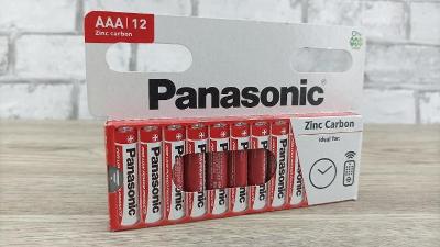 Mikrotužkové baterie Panasonic AAA 12 ks !!