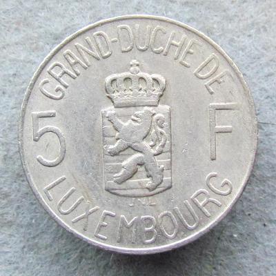 Lucembursko 5 frank 1962  