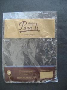 Sběratelský čokoládový obal z Bolivie od korunky