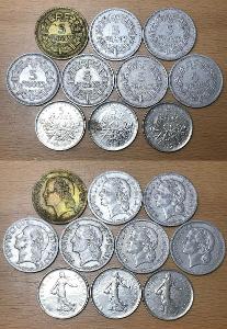 5 Franc 1939,45-50,70-72 FRANCIE