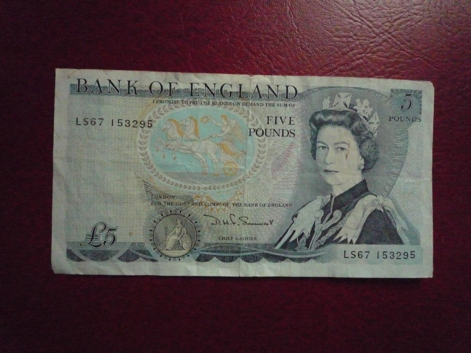 Veľká Británia 5 Pfund Serie LS - Bankovky