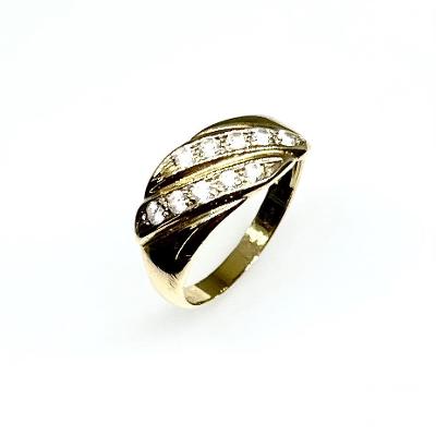 Prsten zlatý 2,83 g Au (585/1000) Ev. č. 662