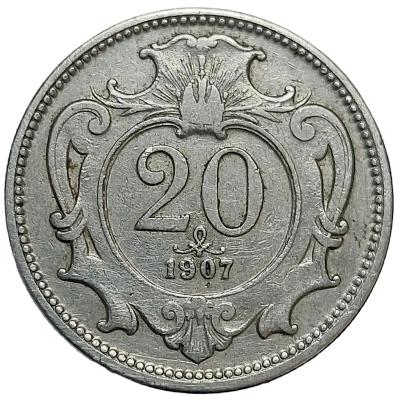 20 Heller 1907 • František Josef I • H1130264