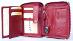 Unisex kožená peňaženka tmavo červená dookola na zips s ochranou dát - Módne doplnky