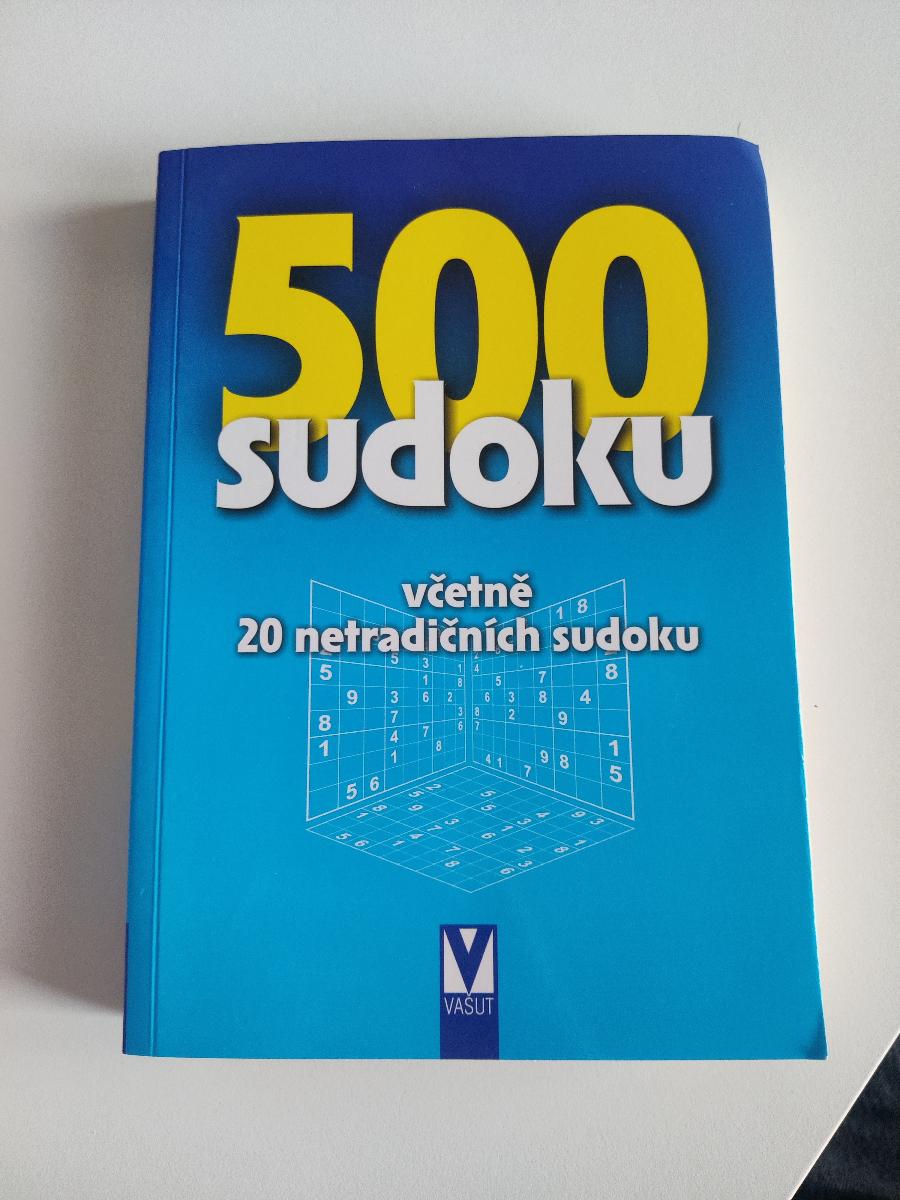 Kniha sudoku 500 úloh Aj s riešením - Knihy a časopisy
