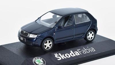 Model Škoda Fabia I tm. modrá Hatchback 1:43 - KADEN