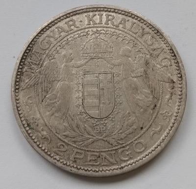 Stříbrná mince 2 pengo 1938 Maďarsko