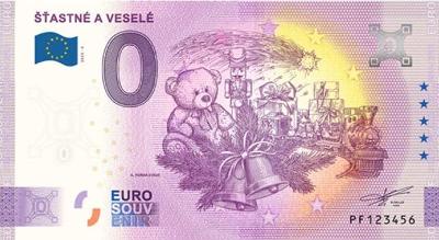 0 euro bankovka PF 2023-5 ŠŤASTNÉ A VESELÉ