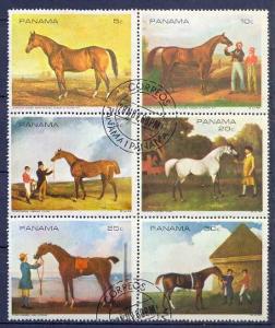 Panama - Blok 1118-1123 - koně - katalog 3,50 €