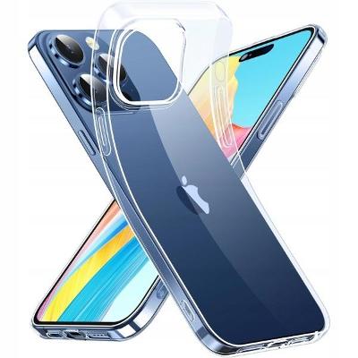 Průhledný tenký ohebný zadní kryt pouzdro obal pro iPhone 15 Pro Max