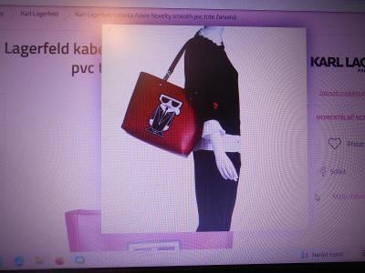 Luxusní ikonická kabelka zn. KARL LAGERFELD / 6400 Kč, 270 Euro