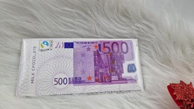 Čokoláda s obalem eurobankovky 